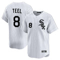 Davalo C.White Sox #8 Kyle Teel Player White Stripe Limited Home Stitched Jerseys