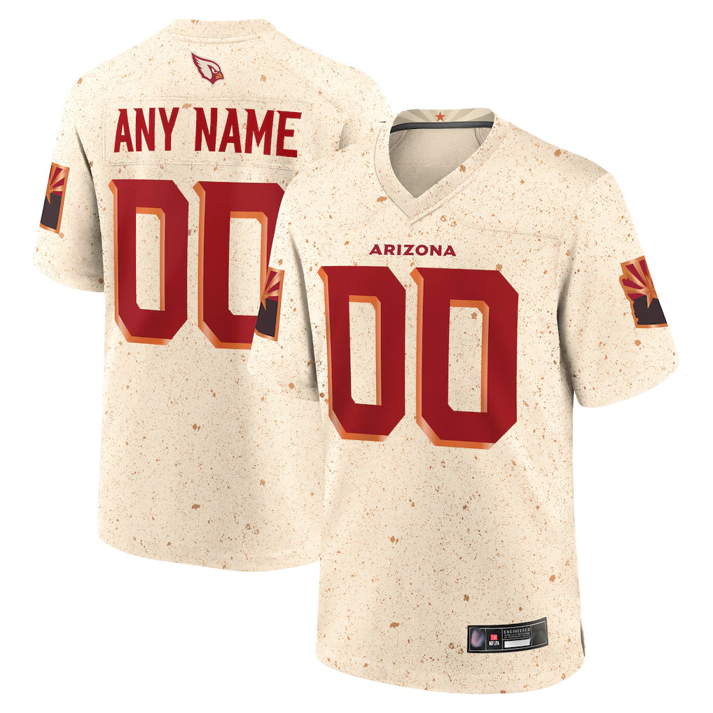 Davalo Custom A.Cardinals Cream Rivalries Collection Home Game Stitched Jerseys