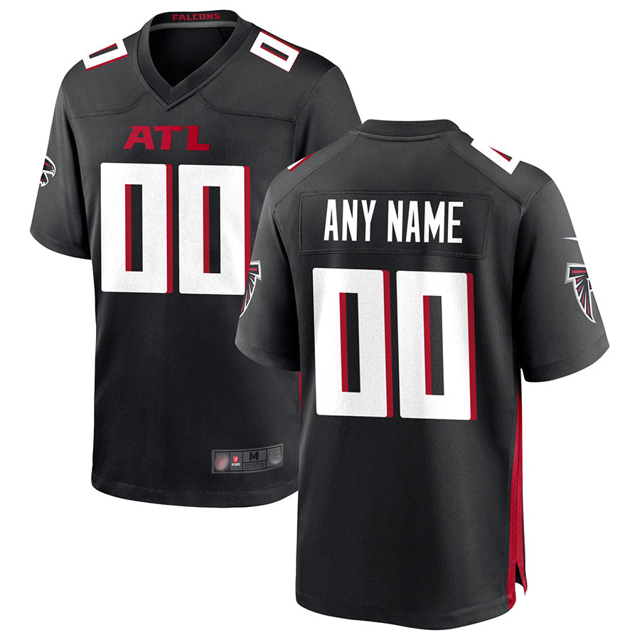Davalo Custom A.Falcons Black Home Game Stitched Jerseys