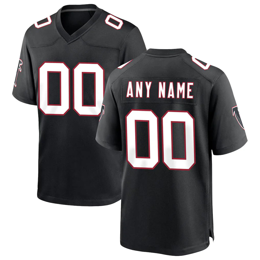 Davalo Custom A.Falcons Black Throwback Limited Home Game Any Name & Numbers Stitched Jerseys