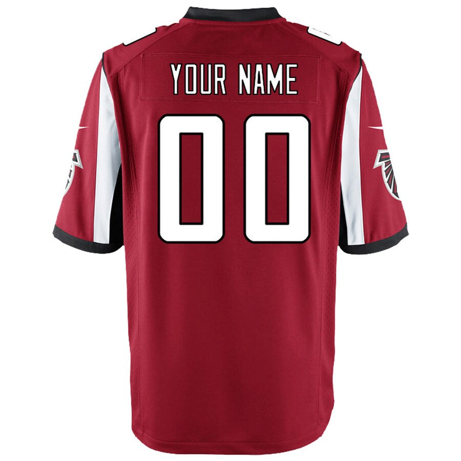 Davalo Custom A.Falcons Red Game Stitched Jerseys