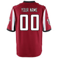 Davalo Custom A.Falcons Red Game Stitched Jerseys