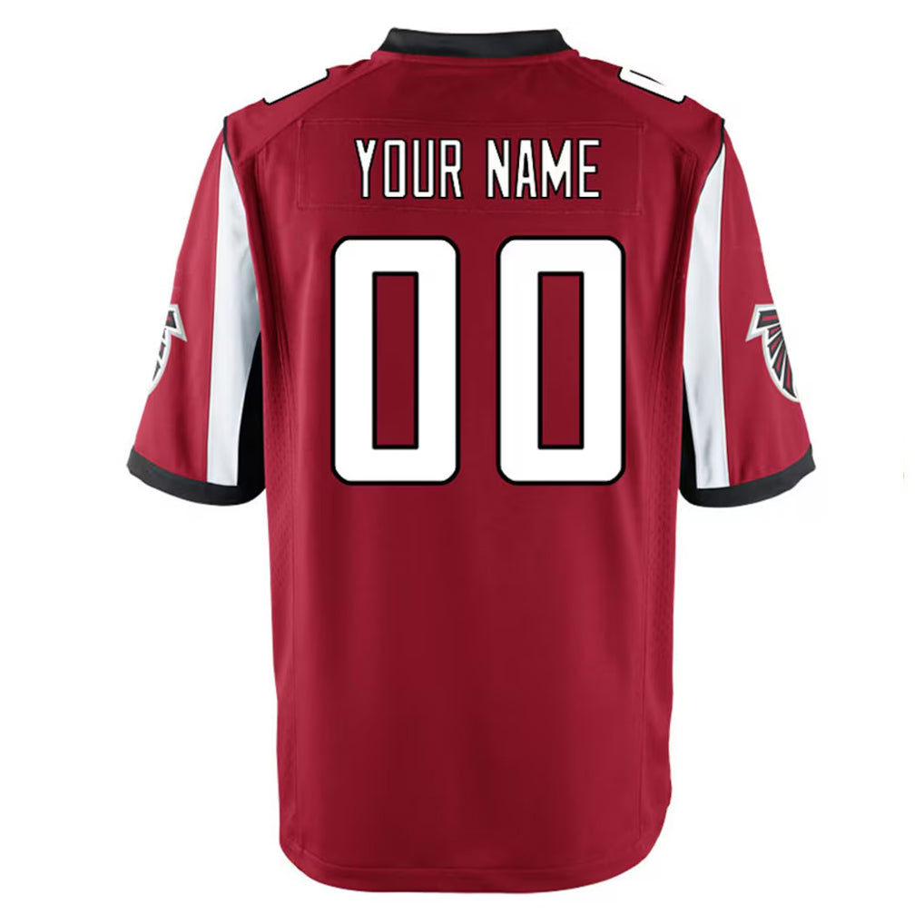 Davalo Custom A.Falcons Red Home Game Any Name & Numbers Stitched Jerseys
