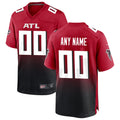 Davalo Custom A.Falcons Red Replica Home Game Stitched Jerseys