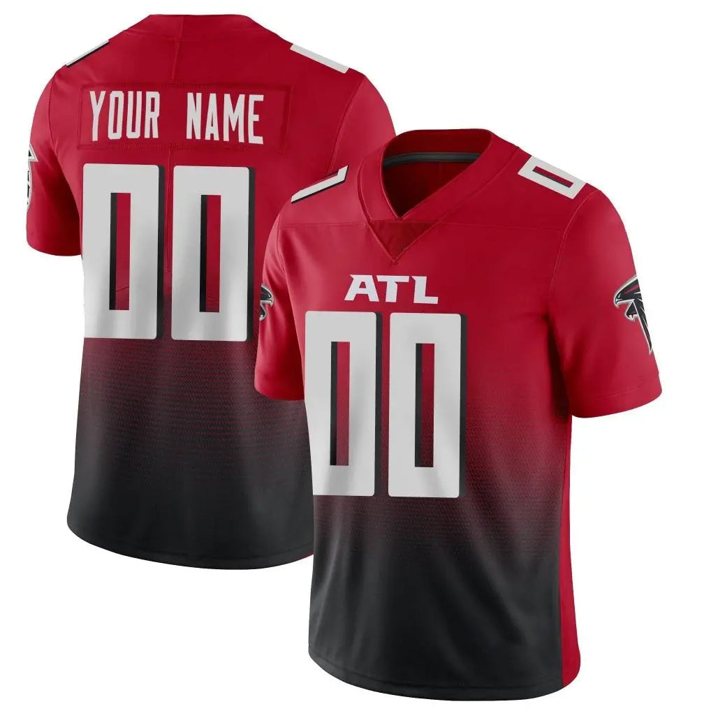 Davalo Custom A.Falcons Red Vapor Untouchable Limited Home Game Any Name & Numbers Stitched Jerseys