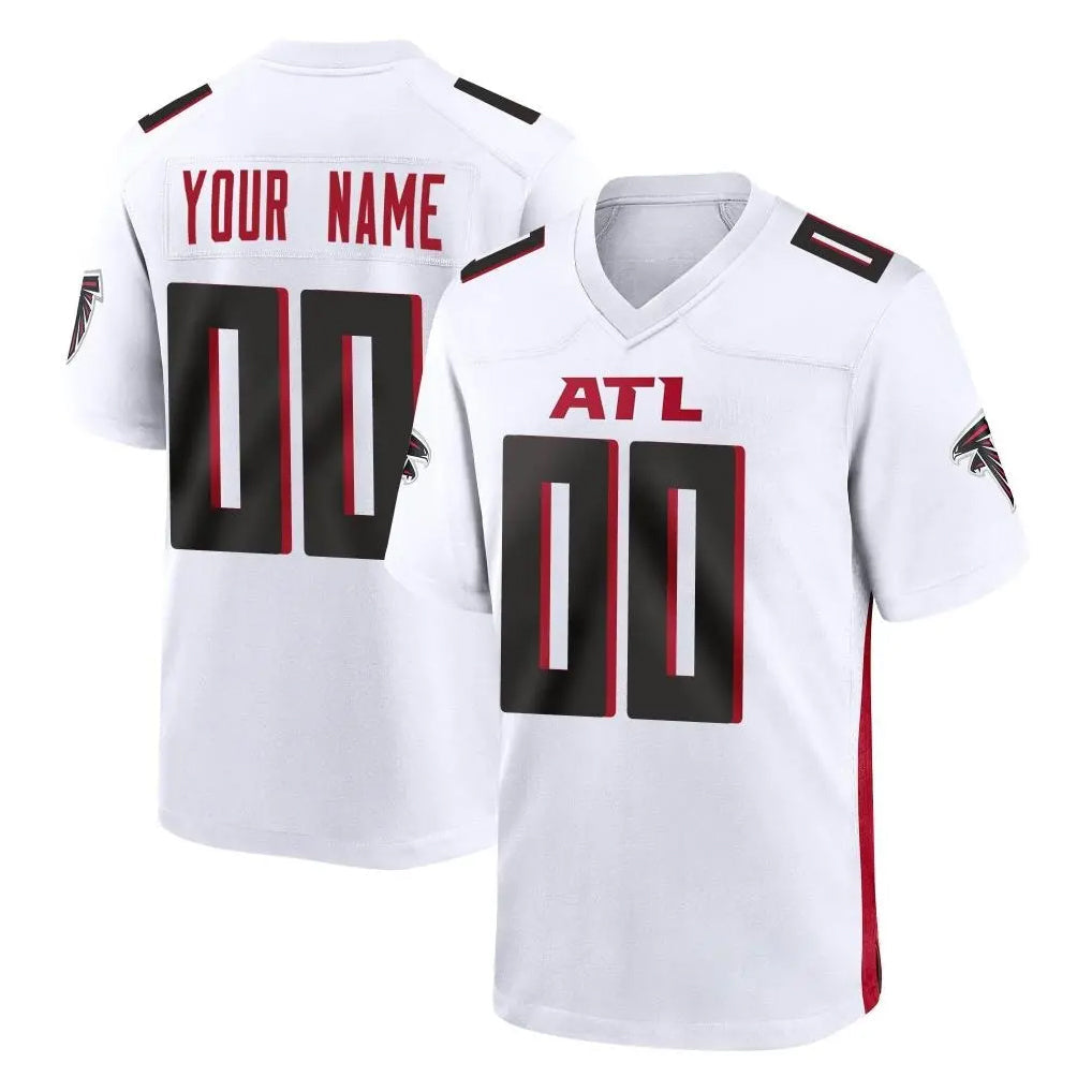 Davalo Custom A.Falcons White Home Game Any Name & Numbers Stitched Jerseys