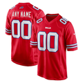 Davalo Custom B.Bills Red Alternate Game Stitched Jerseys