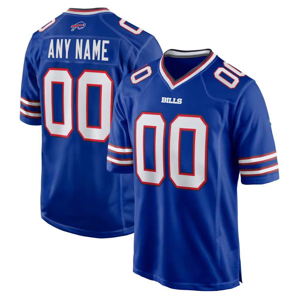 Davalo Custom B.Bills Royal Royal Game Stitched Jerseys