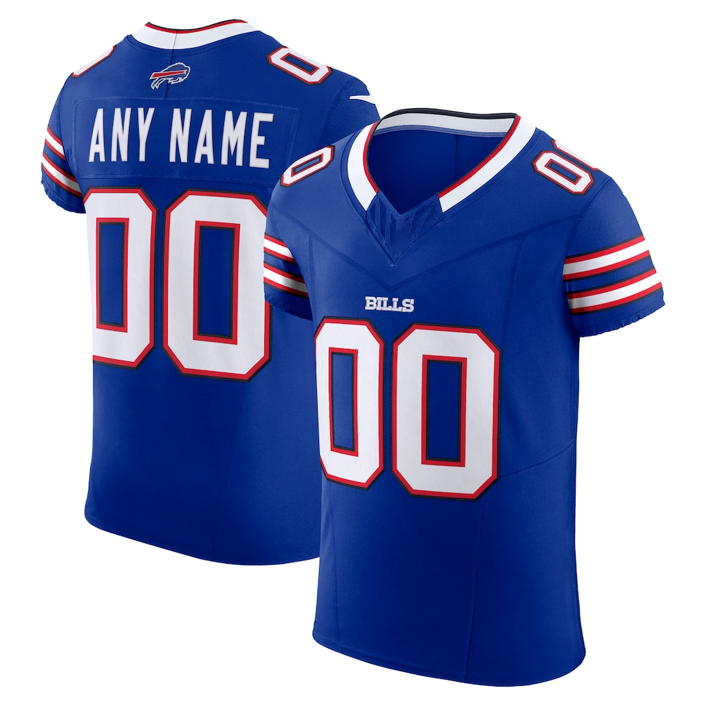 Davalo Custom B.Bills Royal Vapor F.U.S.E. Elite Stitched Jerseys