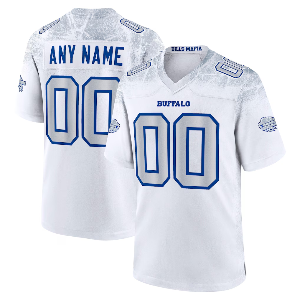 Davalo Custom B.Bills White 2025 Rivalries Collection Game Stitched Jerseys
