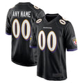 Davalo Custom B.Ravens Black Home Game Stitched Jerseys