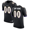 Davalo Custom B.Ravens Black Speed Machine Elite Stitched Jerseys