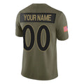 Davalo Custom B.Ravens Olive Salute To Service Limited Home Game Any Name & Numbers Stitched Jerseys