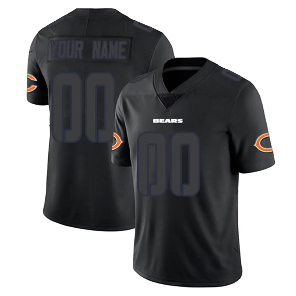 Davalo Custom C.Bears Black Impact Limited Game Any Name & Numbers Stitched Jerseys