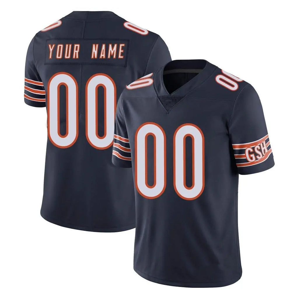 Davalo Custom C.Bears Navy Vapor Untouchable Limited Home Game Any Name & Numbers Stitched Jerseys