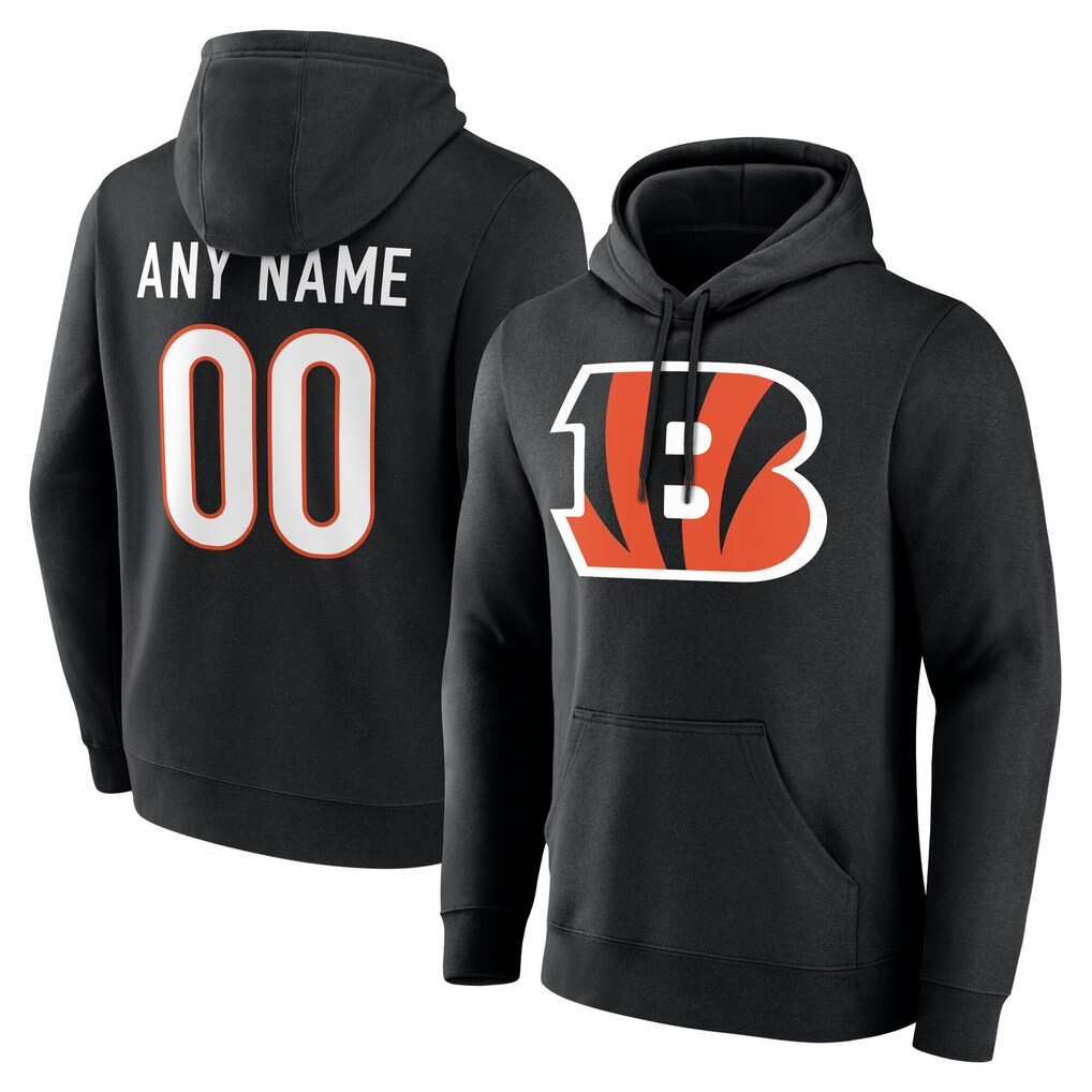 Davalo Custom C.Bengals Black Big & Tall Team Authentic Custom Hoodie Stitched Jerseys