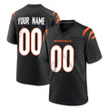 Davalo Custom C.Bengals Black Home Game Any Name & Numbers Stitched Jerseys