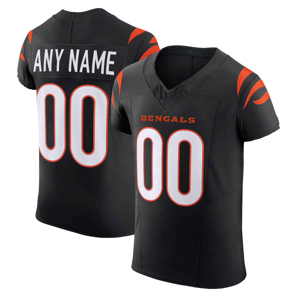 Davalo Custom C.Bengals Black Team Vapor F.U.S.E. Elite Stitched Jerseys