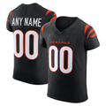 Davalo Custom C.Bengals Black Team Vapor F.U.S.E. Elite Stitched Jerseys