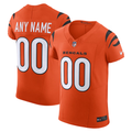 Davalo Custom C.Bengals Orange Alternate Vapor F.U.S.E. Elite Stitched Jerseys