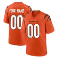 Davalo Custom C.Bengals Orange Home Game Any Name & Numbers Stitched Jerseys