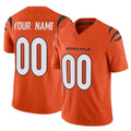 Davalo Custom C.Bengals Orange Vapor F.U.S.E. Limited Home Game Any Name & Numbers Stitched Jerseys