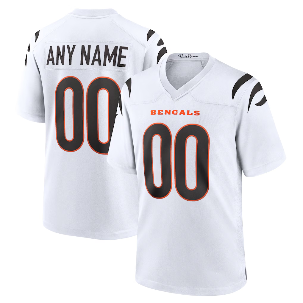 Davalo Custom C.Bengals White Game Stitched Jerseys