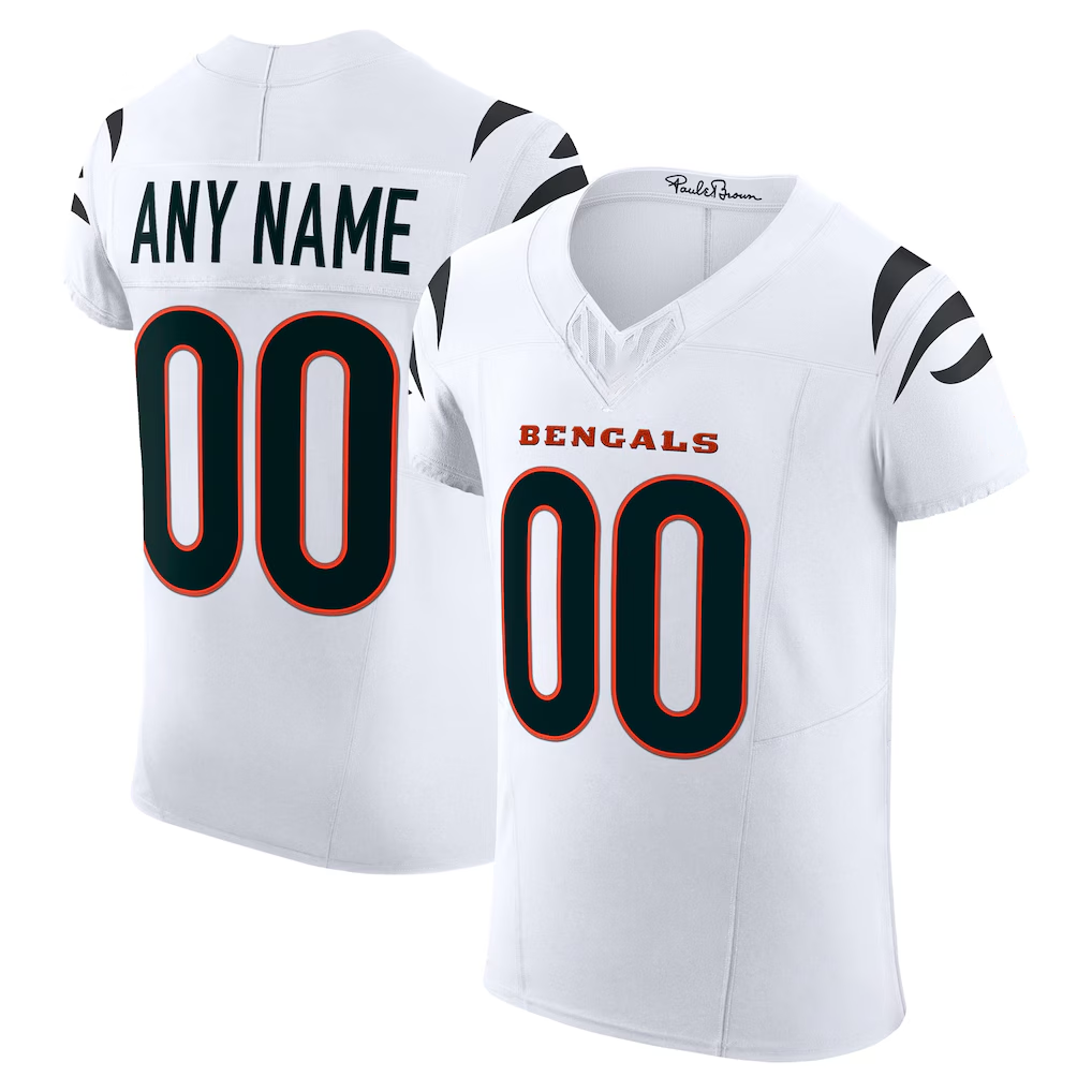 Davalo Custom C.Bengals White Vapor F.U.S.E. Elite Stitched Jerseys
