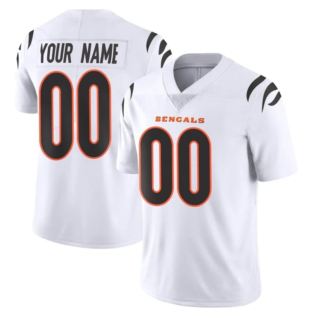 Davalo Custom C.Bengals White Vapor Untouchable Limited Home Game Any Name & Numbers Stitched Jerseys