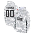 Davalo Custom C.Browns Arctic Camo Salute to Service Hoodies Limited Any Name & Numbers Stitched Jerseys