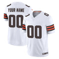 Davalo Custom C.Browns White Vapor F.U.S.E. Limited Home Game Any Name & Numbers Stitched Jerseys