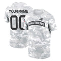Davalo Custom C.Panthers Arctic Camo Salute to Service T-Shirt Hoodies Any Name & Numbers Stitched Jerseys