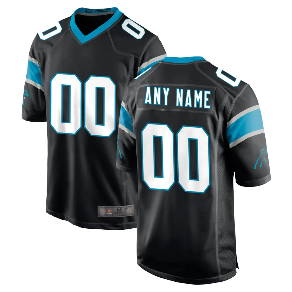 Davalo Custom C.Panthers Black Game Any Name & Numbers Stitched Jerseys