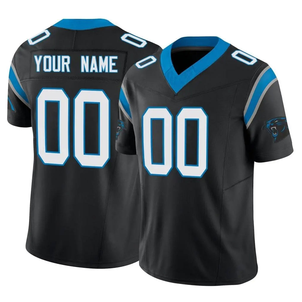 Davalo Custom C.Panthers Black Vapor F.U.S.E. Limited Home Game Any Name & Numbers Stitched Jerseys