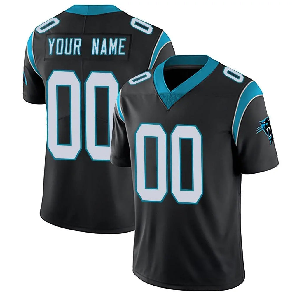Davalo Custom C.Panthers Black Vapor Untouchable Limited Game Any Name & Numbers Stitched Jerseys