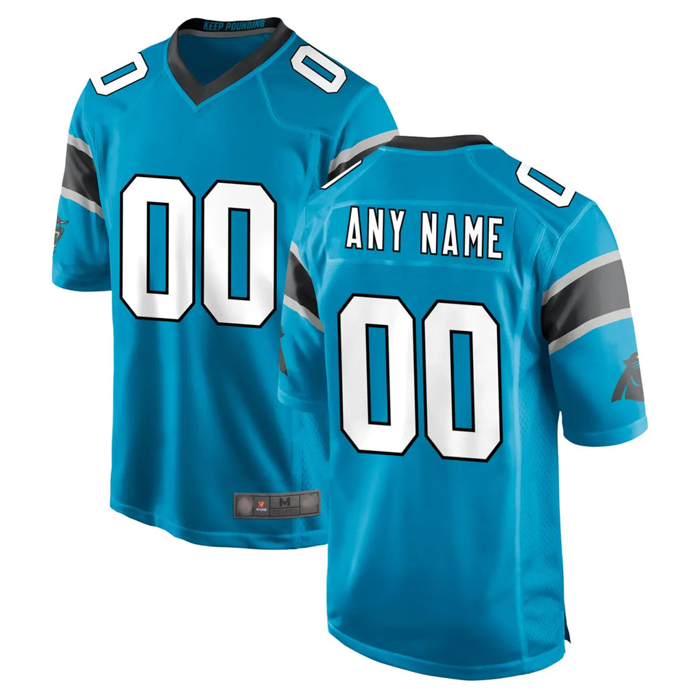 Davalo Custom C.Panthers Blue Game Any Name & Numbers Stitched Jerseys