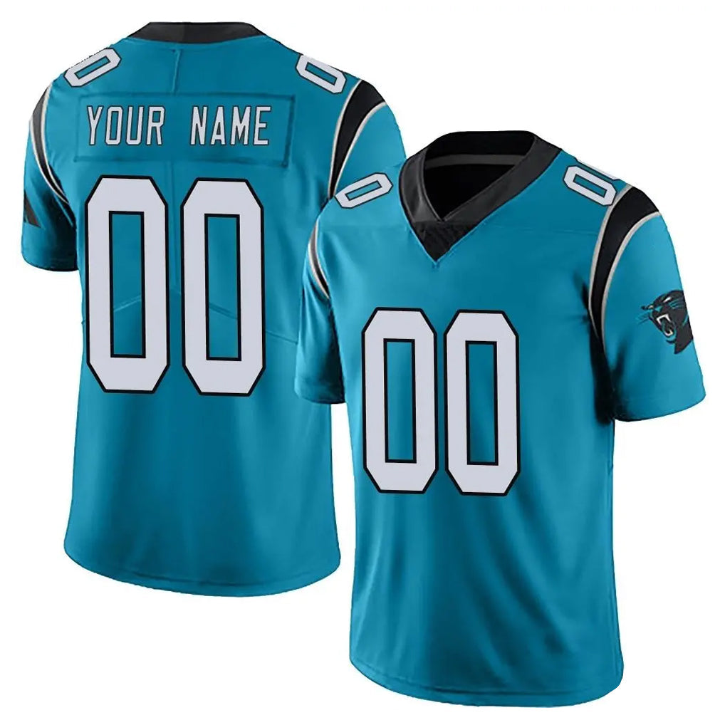 Davalo Custom C.Panthers Blue Vapor Untouchable Limited Game Any Name & Numbers Stitched Jerseys