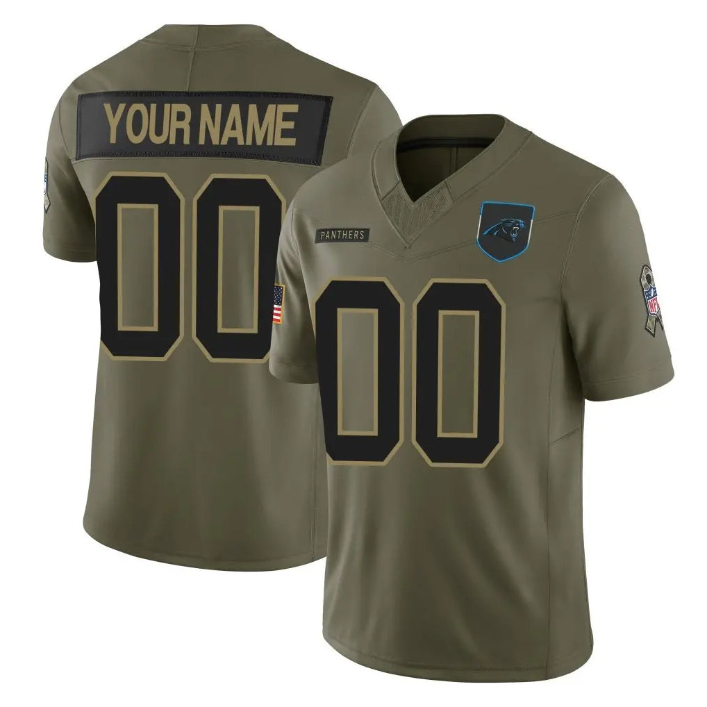 Davalo Custom C.Panthers Olive 2025 Salute to Service Limited Home Game Any Name & Numbers Stitched Jerseys
