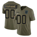 Davalo Custom C.Panthers Olive 2025 Salute to Service Limited Home Game Any Name & Numbers Stitched Jerseys
