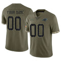 Davalo Custom C.Panthers Olive Salute to Service Game Any Name & Numbers Stitched Jerseys