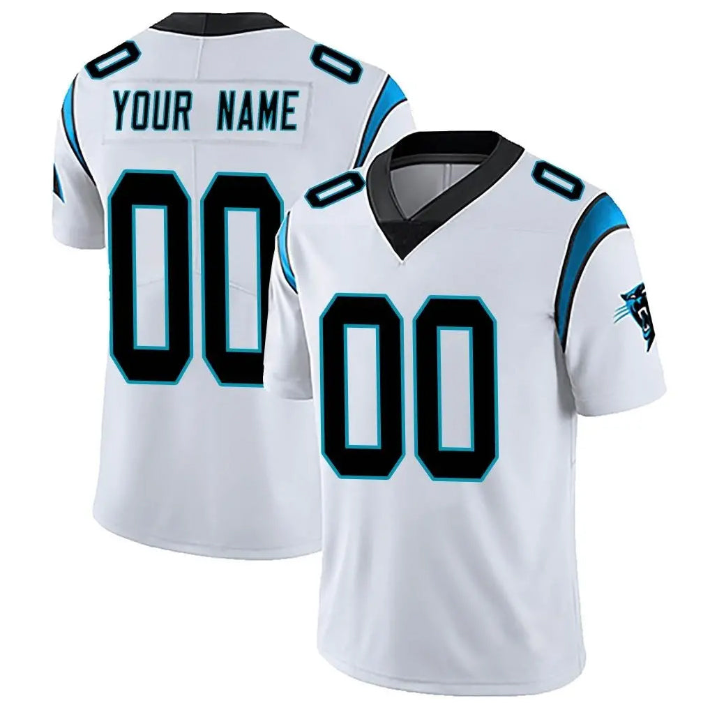 Davalo Custom C.Panthers White Vapor Untouchable Limited Game Any Name & Numbers Stitched Jerseys
