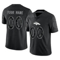 Davalo Custom D.Broncos Black Reflective Limited Any Name & Numbers Stitched Jerseys