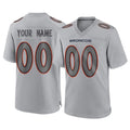 Davalo Custom D.Broncos Gray Atmosphere Fashion Limited Game Any Name & Numbers Stitched Jerseys