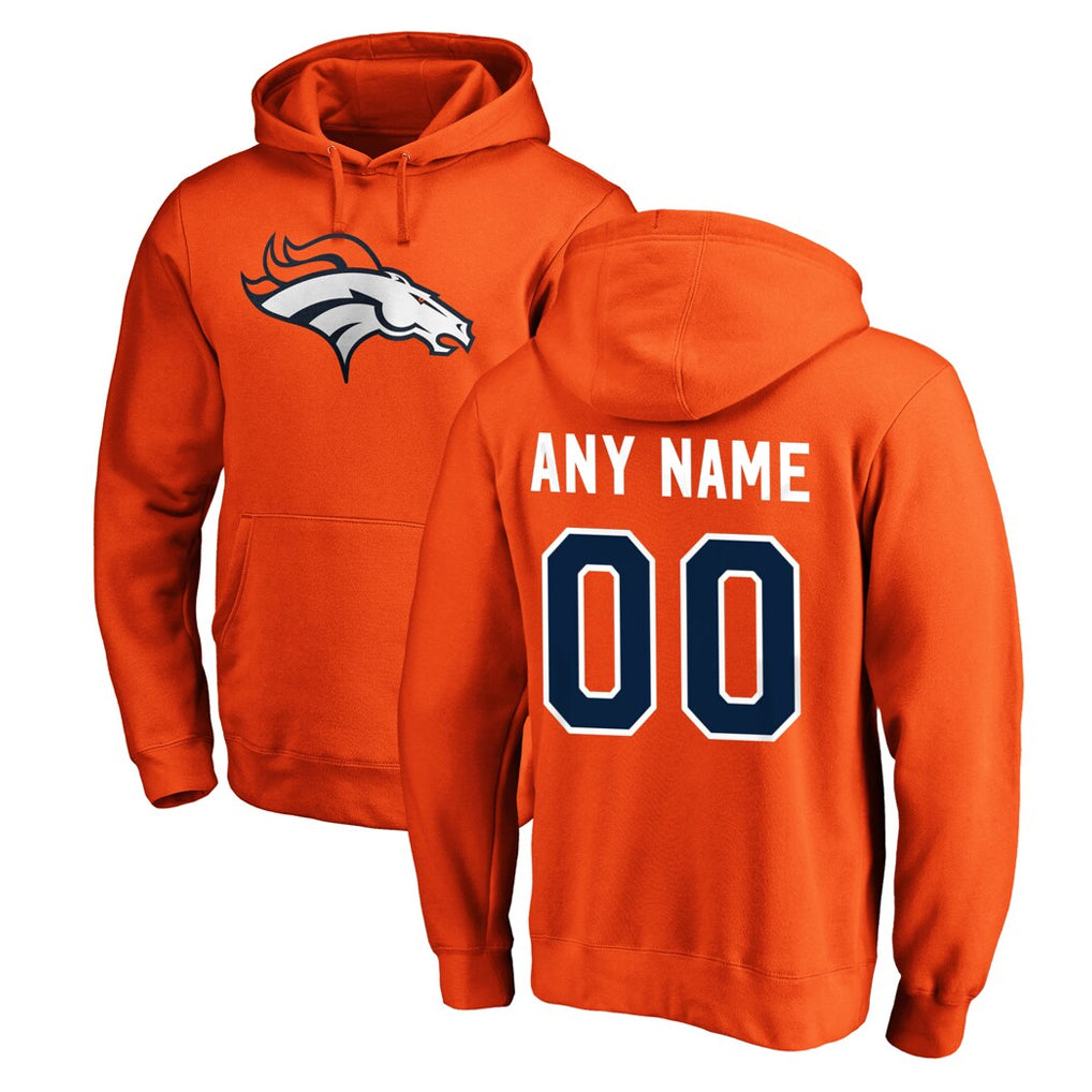 Davalo Custom D.Broncos Orange Pullover Hoodie Limited Any Name & Numbers Stitched Jerseys