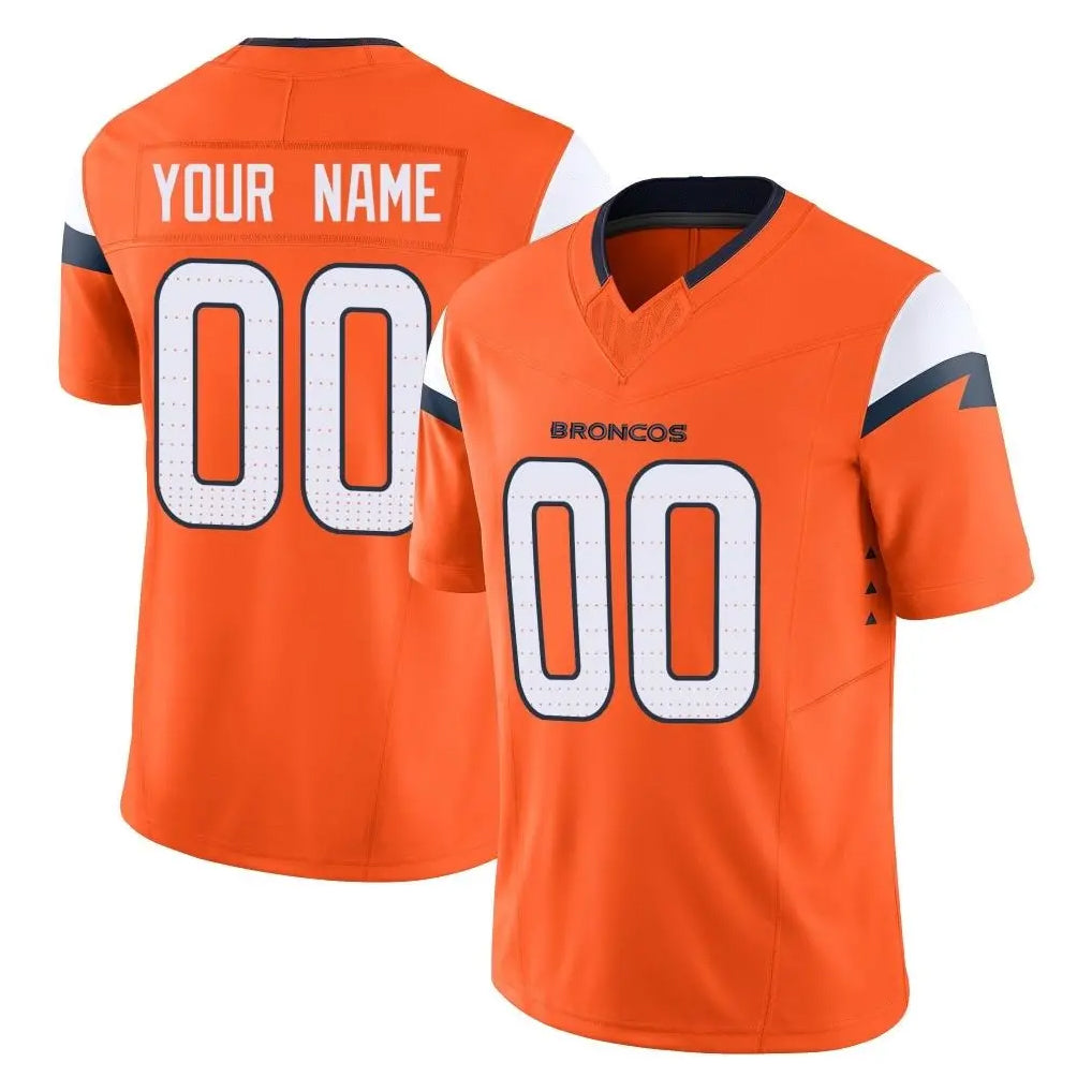 Davalo Custom D.Broncos Orange Vapor F.U.S.E. Limited Home Game Any Name & Numbers Stitched Jerseys