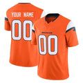 Davalo Custom D.Broncos Orange Vapor F.U.S.E. Limited Home Game Any Name & Numbers Stitched Jerseys