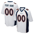 Davalo Custom D.Broncos White Game Any Name & Numbers Stitched Jerseys