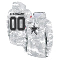 Davalo Custom D.Cowboys Arctic Camo Salute to Service Hoodies Limited Game Any Name & Numbers Stitched Jerseys