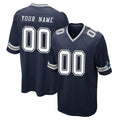 Davalo Custom D.Cowboys Navy Home Game Any Name & Numbers Stitched Jerseys