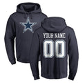 Davalo Custom D.Cowboys Navy Pullover Hoodies Limited Any Name & Numbers Stitched Jerseys